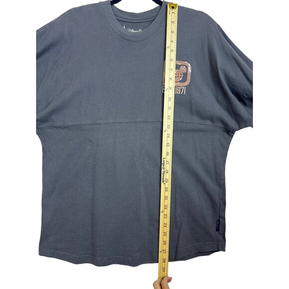 Walt Disney World Sz. M Briar Rose Gold Sequin Gray Long Sleeve Spirit Jersey - Picture 8 of 11